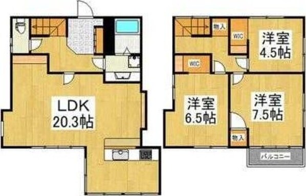 東村山市廻田町４丁目戸建の物件間取画像